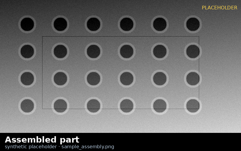 Assembled-part radiograph