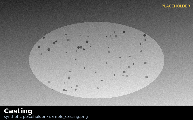 Casting radiograph